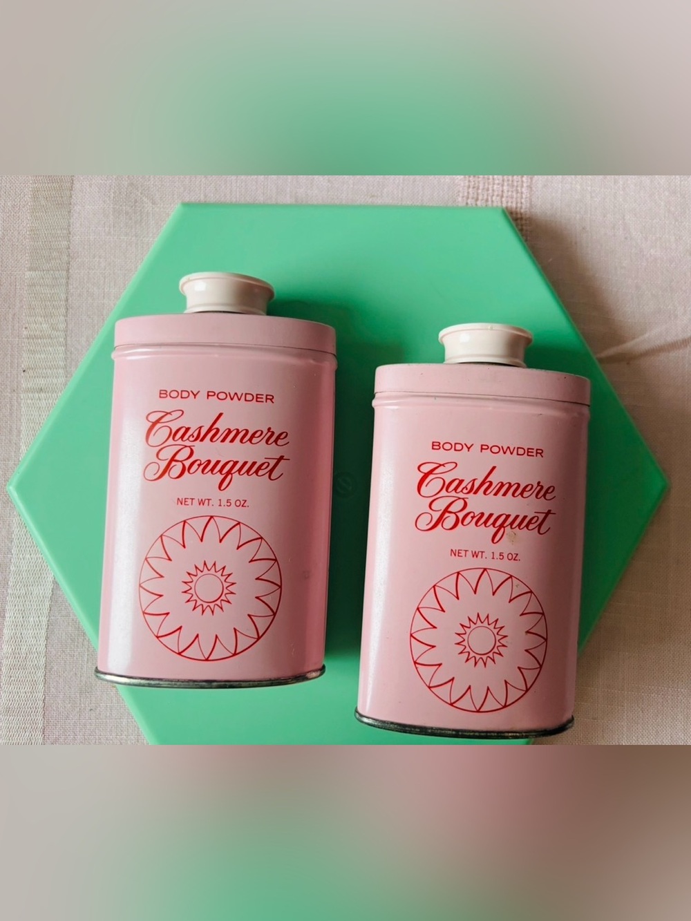 Vintage Cashmere Bouquet Tins
